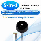 Quectel Multi-Band High-Gain 5G/GNSS Positioning 5-in-1 Combination Antenna 4G LTE MIMO GPS Dual-Band Antenna SMA 300mm Cable