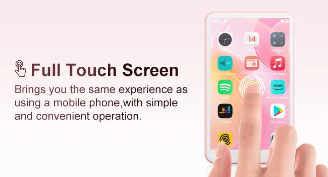 Android 9.0 Oilsky M303pro MP3 Player  with Bluetooth and WiFi, 4.0-inch with speakers capacity up to 512GB
