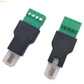 U1JB RJ11 to Screw Terminal Adapter 4P 4C Male to 4 Pin Screw Terminal Connector