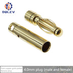 2.0mm 3.0mm 3.5mm 4.0mm 5.5mm 6.0mm 8.0MM Gold Bullet Banana Connector plug for ESC Lipo RC battery Plugs