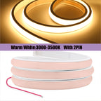 12V 24V 320Leds/M COB Neon Strip Waterproof 3000K 4000K 6000K Home Decor High Brighter Flexible Ribbon Rope LED Light 0.5M-20M