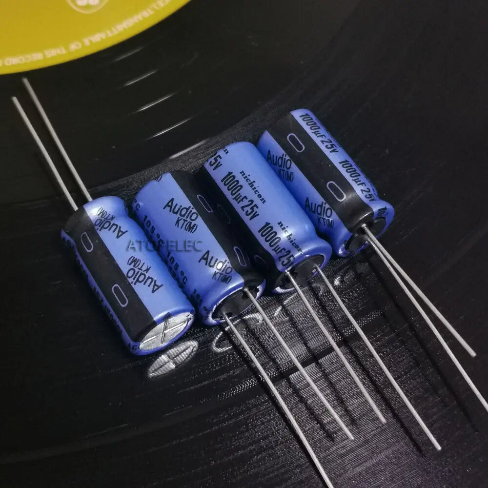 10pcs Nichicon AUDIO KA KT Series Electrolytic Capacitor Hi-Fi Audio 10uF/22uF/47uF/100uF/220uF/470uF/1000uF 25V/50V