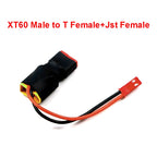1/3/5PCS XT60 T Plug Female to Male JST Female Adapter For RC Helicopter Quadcopter LiPo Battery Plug Connector