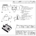10Pcs USB Connector Type C Female Charging Port Jack 2/4/6/16 Pin Type-C Socket PCB Soldering SMD SMT DIY Repair Type C Adapter