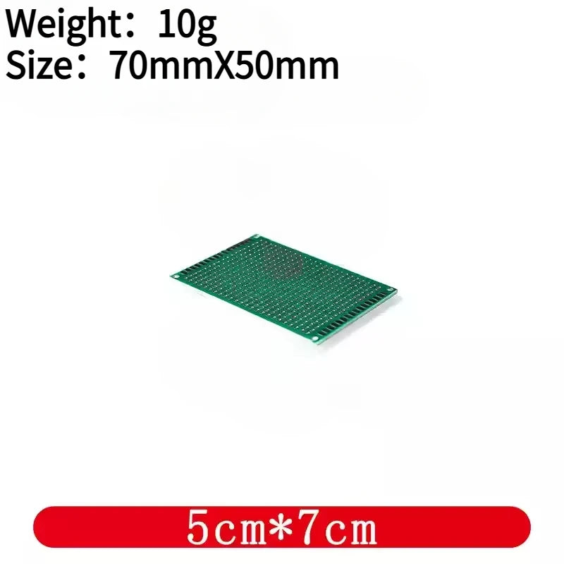 Universal PCB Circuit Protoboard Double Sided Breadboard 2x8 3x7 4x6 5x7 7x9CM Stripboard Prototyping Board DIY Electronic Kit