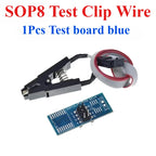 1PCS  CH341A CH341B 24 25 Series EEPROM Flash BIOS USB Programmer Module SOIC8 SOP8 Test Clip For EEPROM 93CXX / 25CXX / 24CXX