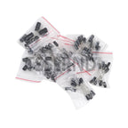 120pcs 0.22UF - 470UF 12Values*10pcs Aluminum Electrolytic Capacitor Assortment Kit Capacitance Pack 0.47UF 10UF 100UF 16V 50V