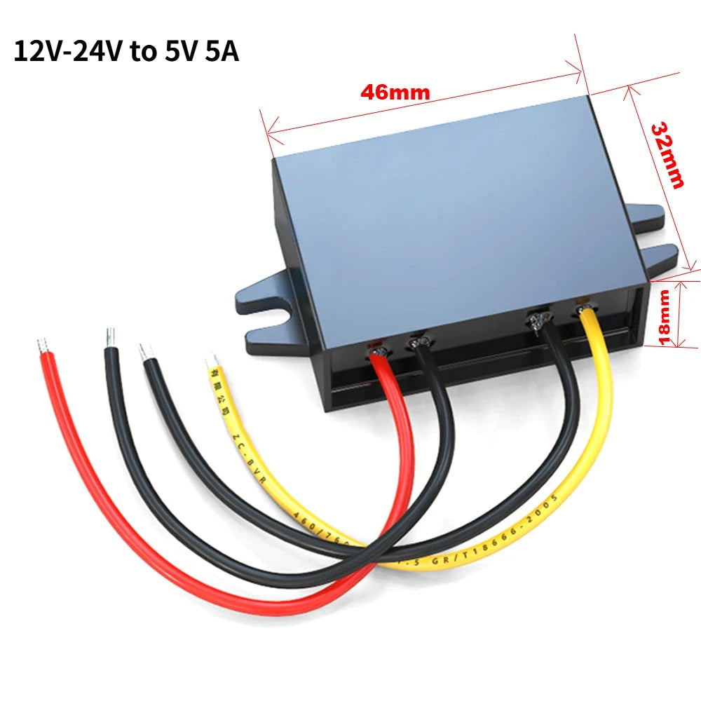 12V 24V to 5V 3A 5A 10A 8-36V to 5V Step Down Power Converter 8-36V Buck to 5V Supply Switching Power for Car Quality Toys