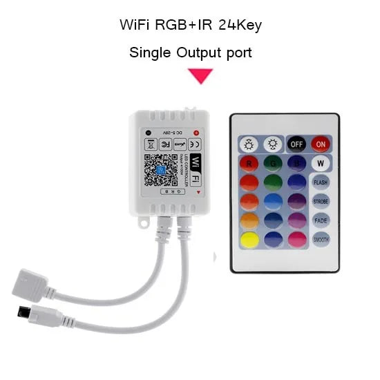 12V 24V LED Strip WIFI RGB RGBW Controller Android IOS APP Bluetooth-compatible Magic Home IR Control For RGB RGBW LED Strip
