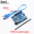UNO R3 Development Board ATMEGA328P CH340 / ATEGA16U2 Compatible For Arduino with Cable R3/R4 UNO Proto Shield Expansion Board