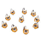 10Pcs 6.5mm Stereo Plug Jack Audio Female Connector Solder Welding Type Panel Socket Mono TS Panel Chassis Mount