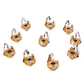 10Pcs 6.5mm Stereo Plug Jack Audio Female Connector Solder Welding Type Panel Socket Mono TS Panel Chassis Mount