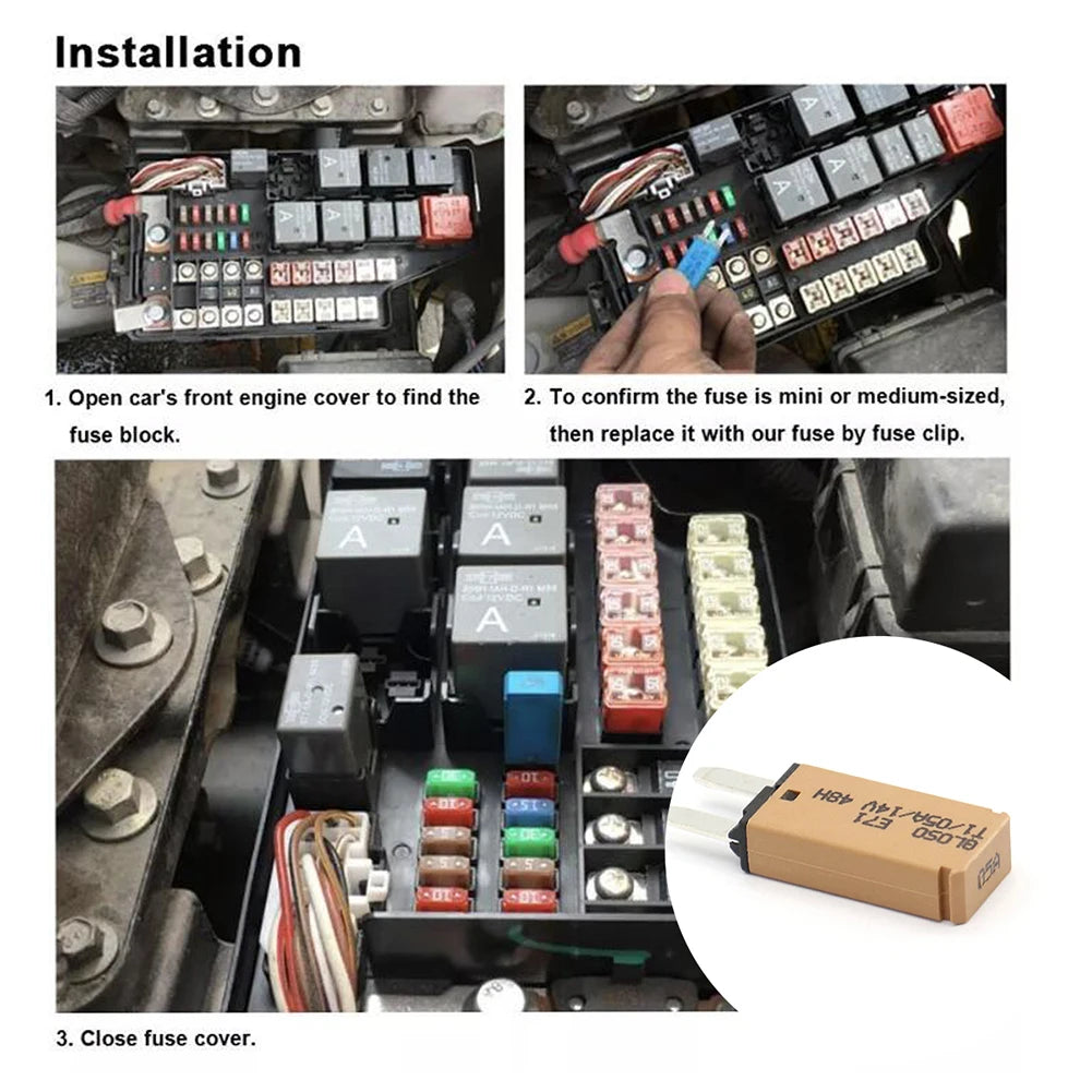 DC14/32V 5A-30A Automatic Reset Mini ATM Circuit Breaker Blade Fuse With Automatic Recovery for Car Motorcycle Truck Boat Marine
