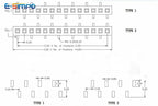 10pcs 2.0mm Pitch SMD 1*3P4P5P6P8P10P12P20P 40Pin Gold-plate Rohs PCB SMT Male PH4.3 T1 T2 Female Pin Header Socket Connector