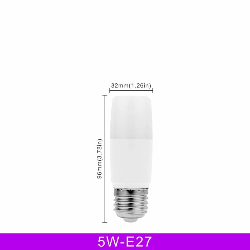 No Flicker 5W 10W 15W 20W LED Cylindrical Corn Bulb E27 E14 Light Bulb AC220V LED Lamp Home Decoration Chandelier Candle Light
