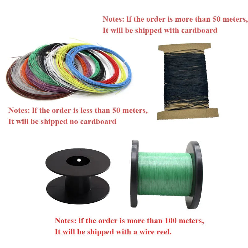 26-40AWG UL10064 PTFE High Temperature Wire Ultra Fine Micro Cable Plastic Solder High Conductivity Copper Cable 10M/20M/50M