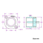 Viborg GM16G Pure Copper Made Gold Plated Micro Male Connector 2pin GX16 Aviation GX16 Male Socket Chassis
