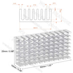 WE DO HEATSINK 50x25x10mm Heatsink Aluminum Black Anodize Heat Sink Cooler With Blue Thermal Pad