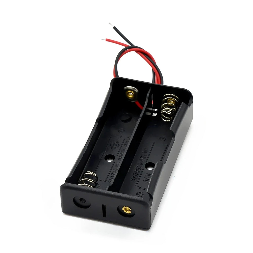 New Plastic 18650 Battery Storage Box Case 1 2 3 4 Slot Way DIY Batteries Clip Holder Container With Wire Lead For18650 Battery