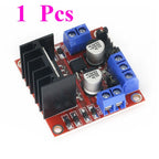 1~100Pcs L298N Dual Channel DC Stepper Motor Drive Controller Module Speed Regulation Driver Board Smart Robot DIY Accessories