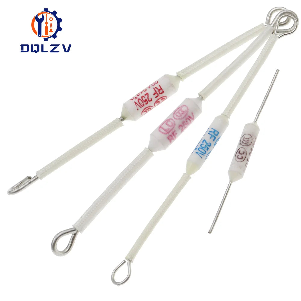 RF 250V 10A 15A 20A 250V Ceramic temperature fuse 130/155/165/185/216/230/240C Degrees  Thermal Fuse Cutoff