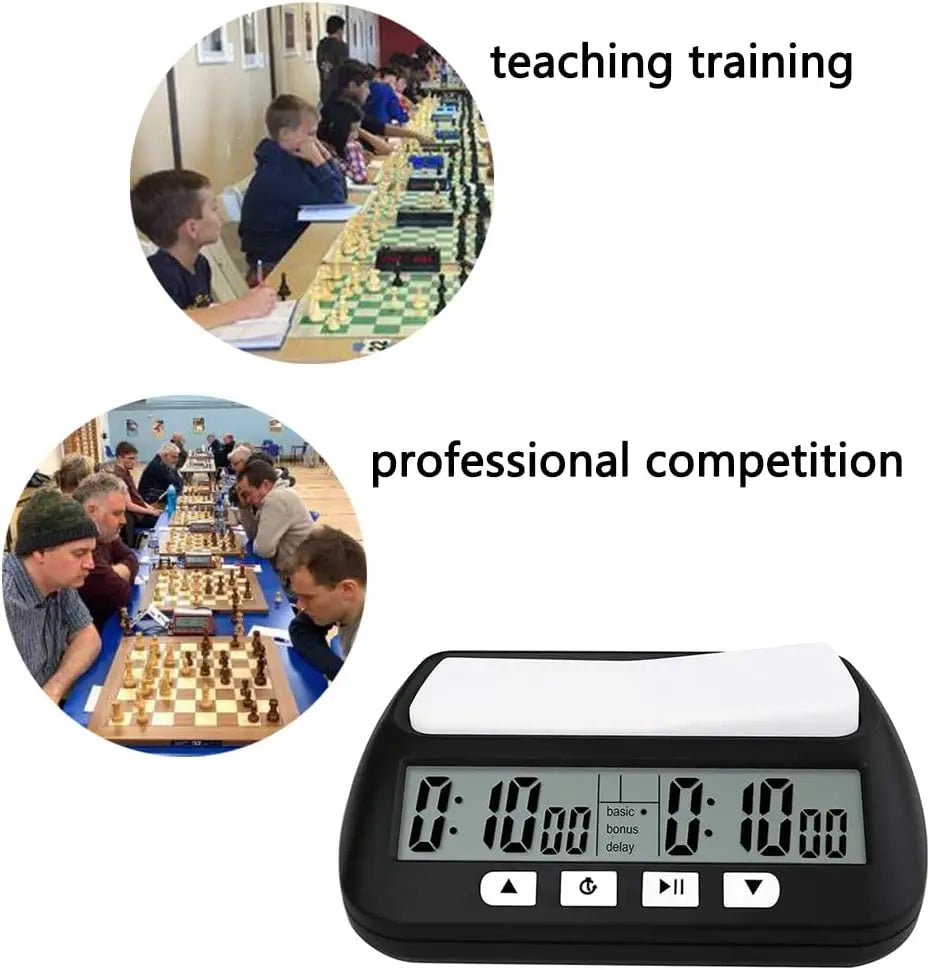 3-in-1 Multifunction Portable Chess Clock Digital Chess Timer for Board Games Professional Calculagraph  Time-meter with Alarm