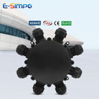 8Way Round IP68 Underwater Power Cord Junction Box 4-14mm M25 LED Fountain Lamp External Outdoor Light Wire Waterproof Cable Box
