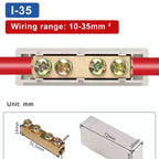T‑Type Wire Connector ZK Terminal Splitter I-type Brass Clamp Electrical Wire Junction Box for Household Lighting Socket Wiring