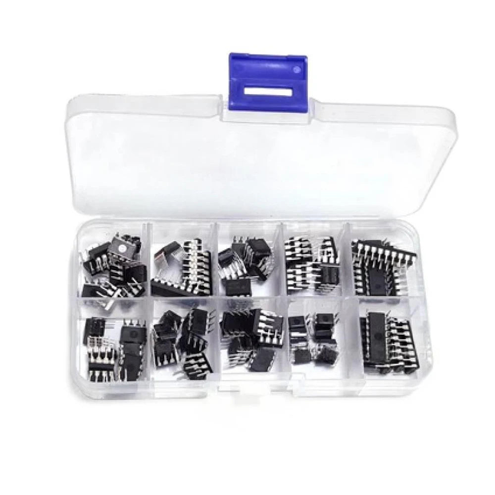 Integrated Circuit Chip Kit 10 Value IC Chip NE555 LM324 LM393 UA741 ULN2803 LM358 LM386 NE5532 ULN2003 PC817 Kit 85PCS/Box