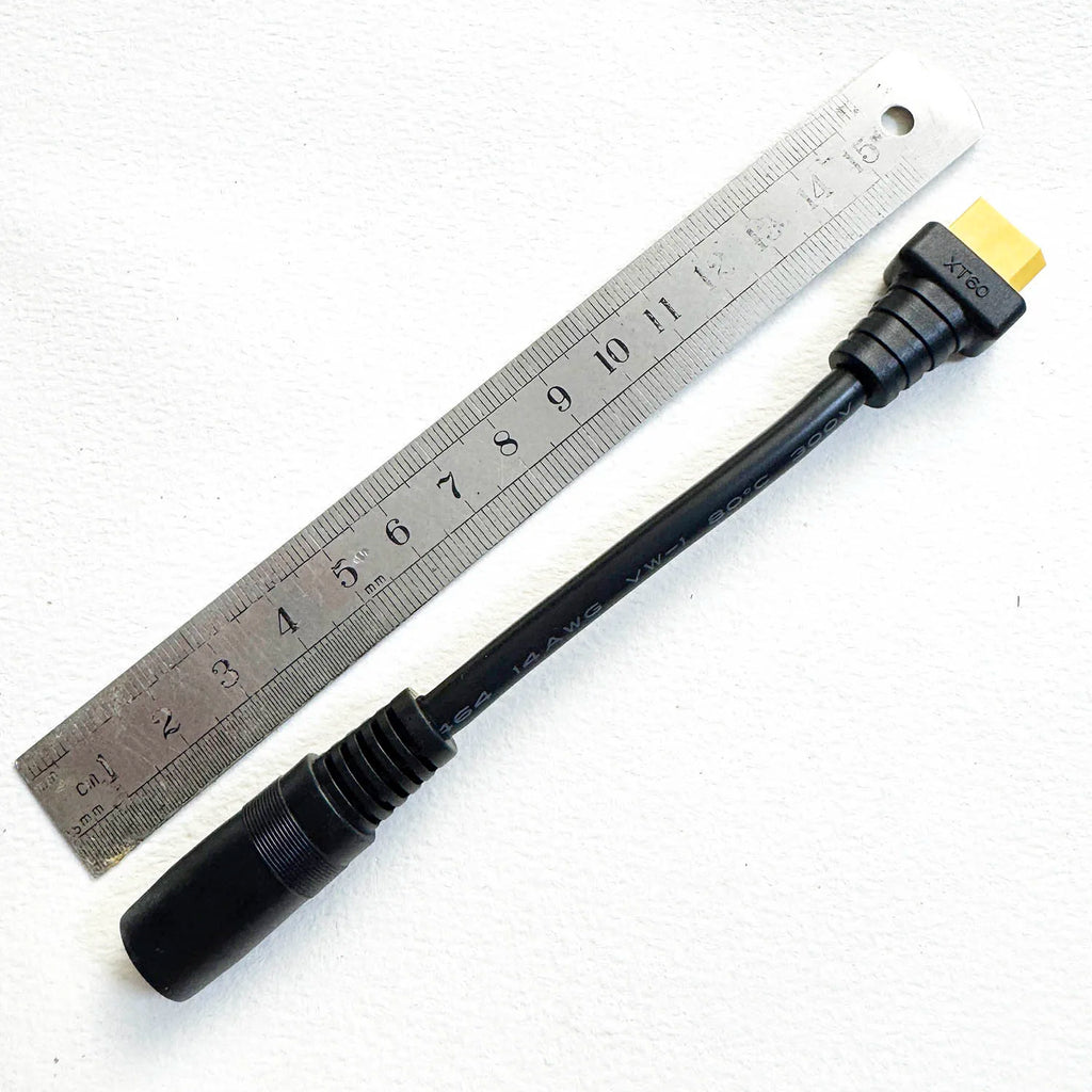 1pc XT60 Female to DC 8020 8.0mm x 2.0mm Female Adapter Cable Connectos Solar Generator Portable Power Station 14AWG