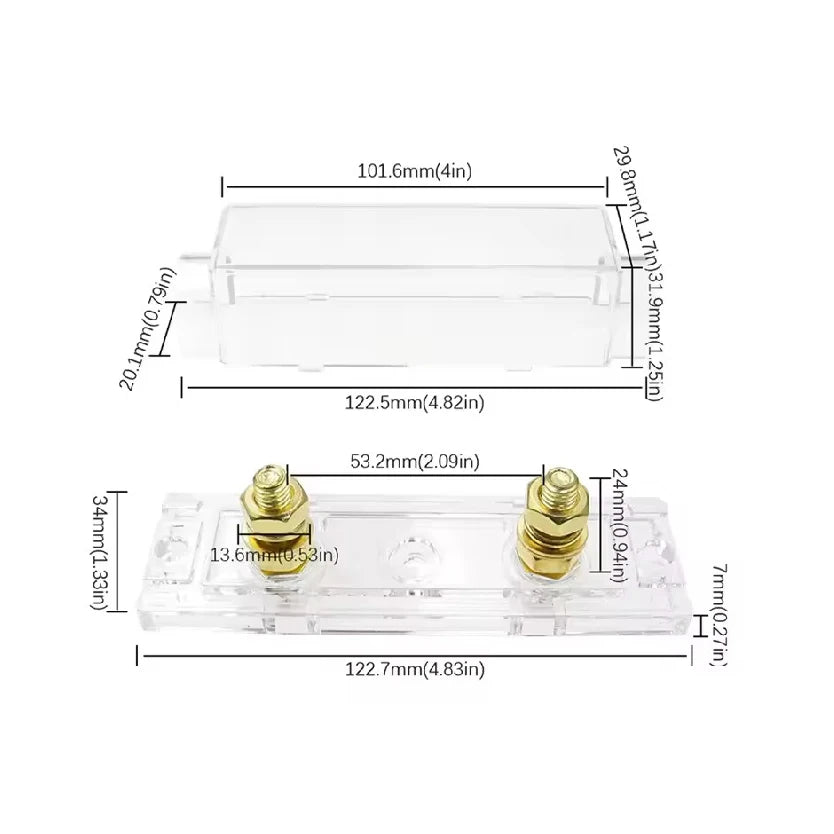 ANL Fuse 30 40 50 100 125 150 250 300 400 500A AMP ANS Automotive Fuse Holders Fusible Link Bolt-on 1Set