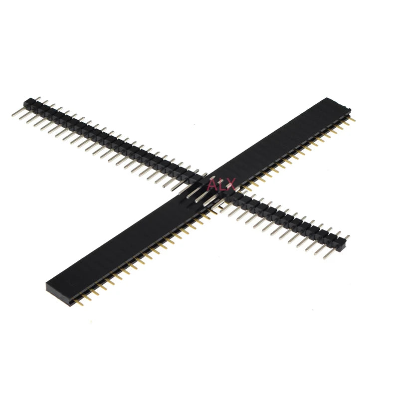 5/10Pcs 2.54mm 40 Pin 1x40 2X40 Single/Double Row Male Female 2.54 Pin Header PCB JST Connector Strip Right angle For Arduino