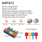 1/5PCS Wire Connector Electrical Cable Led Connectors Mini Terminals Blocks Quick Wiring Push-in Docking Butt Electrician Tools