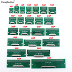 1pcs 4P 6P 8P 10P 12P 14P 15P 16P 18P 20P Test Board Adapter Double Rows Plate Connector 2.54mm 0.5mm Flip FPC Soft Flex Cable
