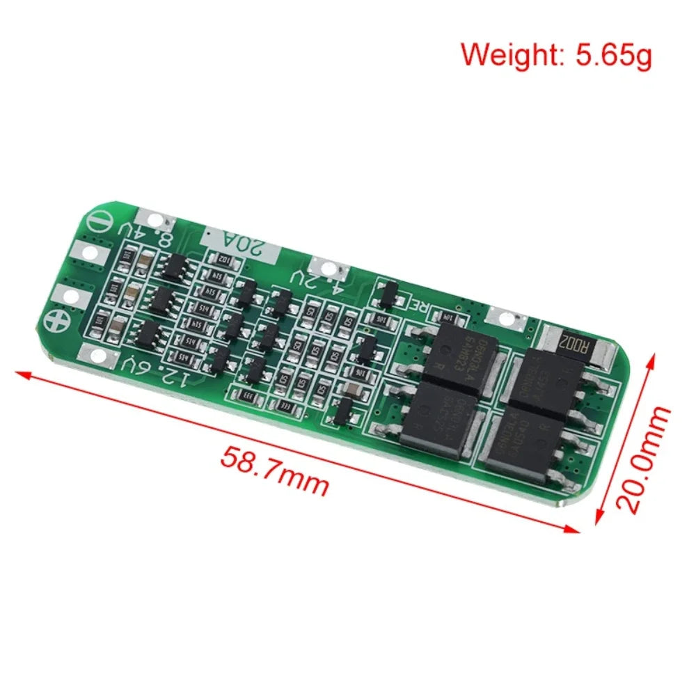 BMS 3S 20A Li-ion Lithium Battery 18650 Charger PCB Protection Board For Drill Motor 11.1V 12V 12.6V Lipo Cell Module