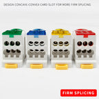 Distribution Box One In Several Out Power Wire Universal Electric Connector Junction Din Rail Terminal Block UKK 80A160A250A400A