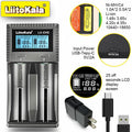 LiitoKala Lii-CH4 Smart Charger for 18650/21700/26650/AA/AAA/Ni-MH/Li-ion,1.2V/1.5V 4-Slot Fast Charge, USB-C, Auto Detect