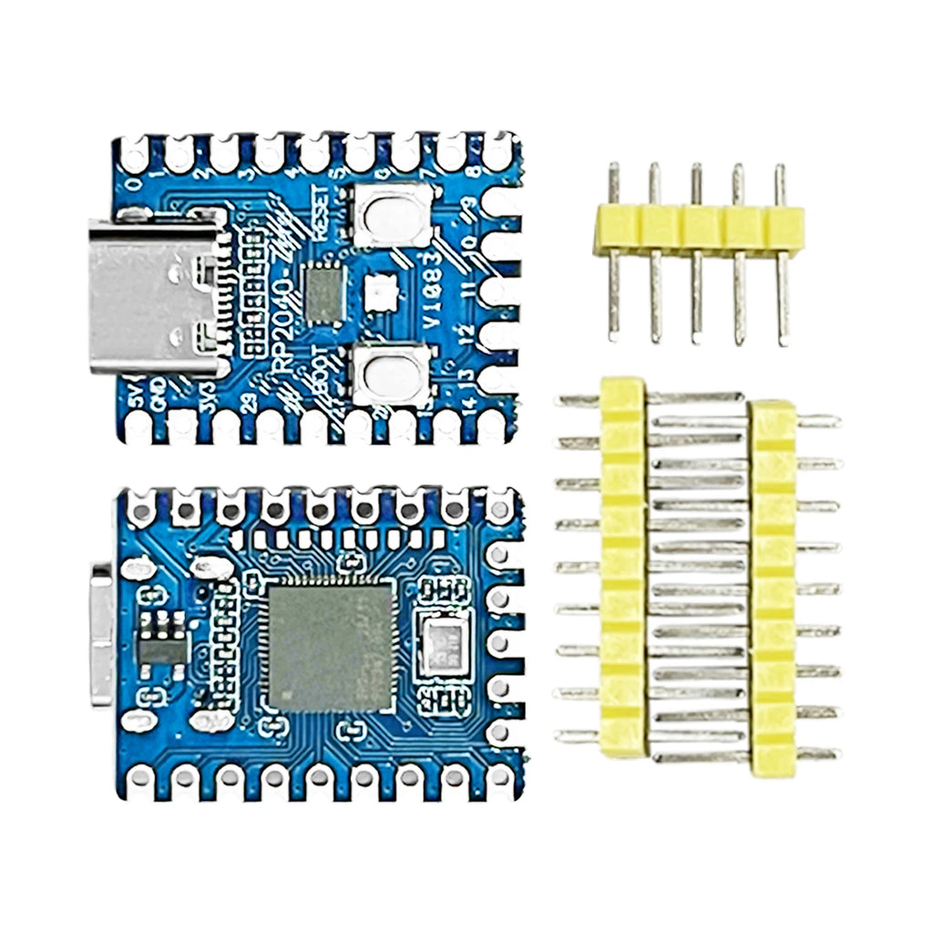 1-10PCS RP2040-Zero RP2040 for Raspberry Pi Microcontroller PICO Development Board Dual-core Cortex M0+ Processor 2MB Flash XCW
