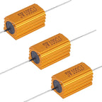 1pcs RX24 5W  Aluminum Power Metal Shell Case Wirewound Resistor 10/22/33/47/50/60/80/100/200/220/330/470/500 ohm 0.1R - 300K