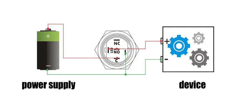 5 pcs Metal Push Button Switch 12v 16mm 19mm 22mm Ring Lamp Power Symbol Waterproof LED Light Self Lock Reset with Connector 220
