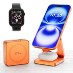 3 in 1 Qi2.2 25W Folding Wireless Charger For iPhone HUAWEI Samsung Portable Magnetic Wireless Phone Charging Station