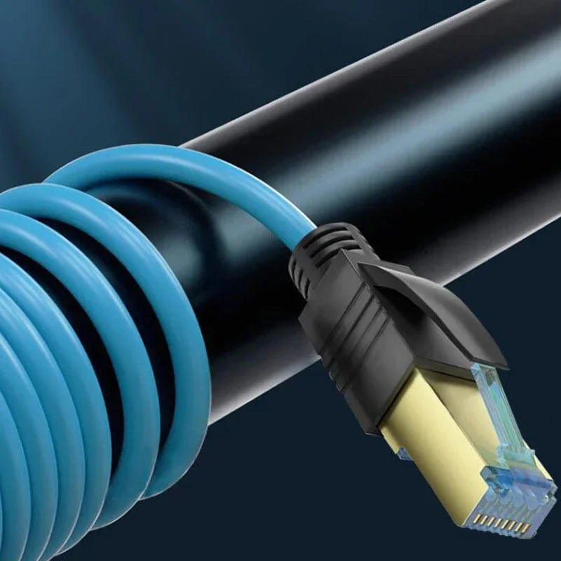 M12 8Pin to RJ45 Aviation Drag Chain Line 4pin A/D/X-code Double Shielded High Flexible Network Cable Industry Camera Connector