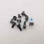 1Box 6x6mm Micro Push Button Tactile Tact Switch Kit 12V 2/4 Pin DIP2 PCB Momentary Switch DIY TV Toy Home Use Button Key Switch