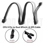 Modular Power Cable for Cooler Master V550 V650 V750 V850 SFX GOLD, GPU PCIe 8Pin 6+2Pin, CPU 4+4Pin, SATA Molex 4Pin, ATX 24Pin