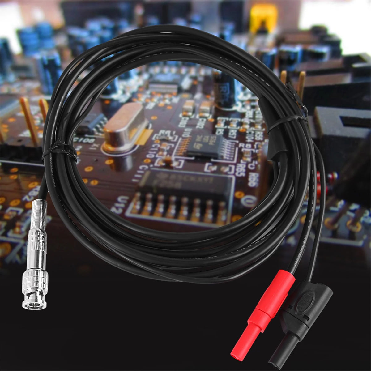 Auto Test Line Heavy Duty Auto Test Leads 3 Meter HT30A Heavy Duty Auto Test Line  BNC to Banana Head Adapter Cable