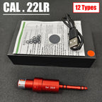 Tactical Dual-purpose Magnetic Suction 22LR 9mm 7.62x39 12GA Laser Training Bullet Red Dot Bore Sight Laser Dry Fire Snap Caps
