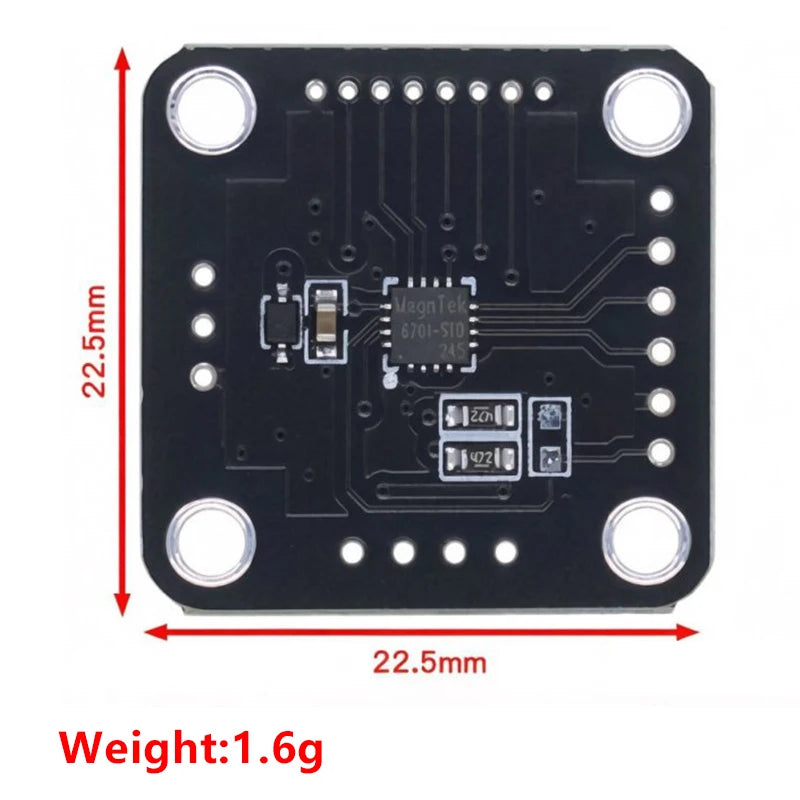 MT6701QT Magnetic Rotary Encoder Sensor Module 14-bit High Precision SPI/I2C Interface Alternative To AS5600