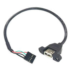 4pin 5pin USB to XH2.54/PH2.04p/MX1.25/SH1.0 Female/Male Cable USB To DuPont Data Adapter 30cm 18AWG 14AWG Touch Screen Cable