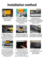 For Lab X1/X1C Display Connector Flex Cable for X1 Series Touch Screen Cable FPC Cable from AP Board to LCD Replace