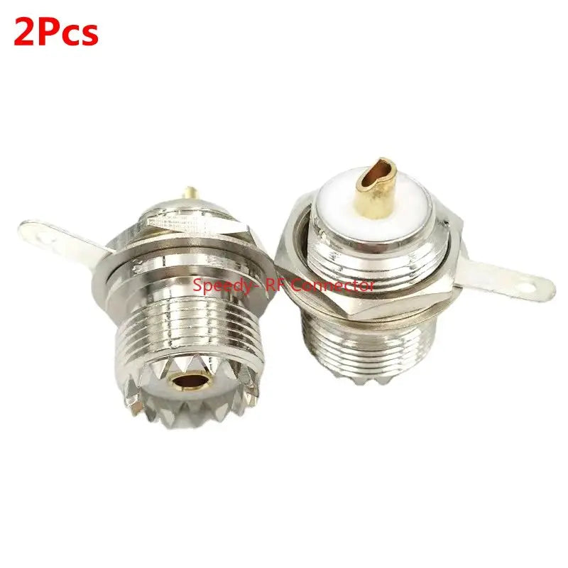 2PCS SL16 SO239 SO-239 UHF Female Solder for Chassis Panel Mount Socket Connector 2Hole 4hole Flange Adapter Fast Delivery